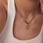 Stone Sun Necklace