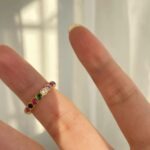 Rainbow Bezel Ring