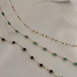 Faceted Beaded Anklet