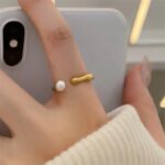 Open Pearl Ring (Adjustable)