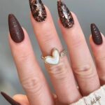 Marble White Heart Ring (Adjustable)
