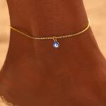 Simple Evil Eye Anklet