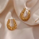 Oval Twist Hoops