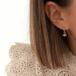 Triple Petal Drop Hoops