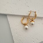 Propped Pearl Hoops
