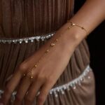 Glitzy Heart Hand Chain Bracelet