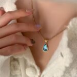 Osha Blue Waterdrop Necklace