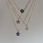 Iridescent Daisy Necklace