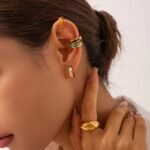 Enamel Hoop Earrings
