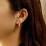 Teardrop Charm Hoop Earrings
