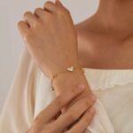 White Heart Bracelet
