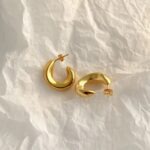 Sickle Hoop Earrings