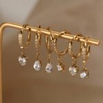 Classic Drop Hoop Earrings
