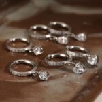 Classic Drop Hoop Earrings - Silver