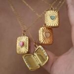 Opal Heart Locket