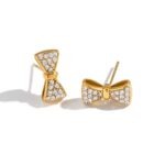 Twinkle Bowknot Stud Earrings