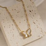Marble Butterfly Necklace