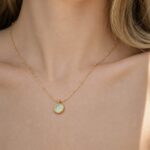 Faux Opal Necklace - Green