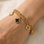 Gillie Clover Charm Bracelet
