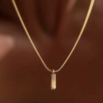 Men’s Snake Bar Chain - Gold