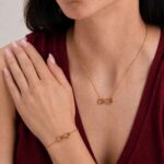 Infinity Necklace Bracelet Set