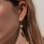Solitaire Drop Earrings