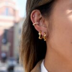 Molten Hoop Earrings
