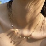 Daisy Pearl Clavicle Necklace